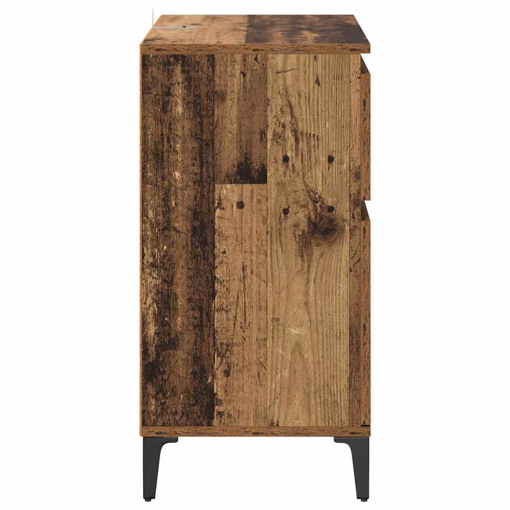 vidaXL Bufet Stare drewno 60 x 35 x 70 cm Drewno inżynieryjne i żelazo