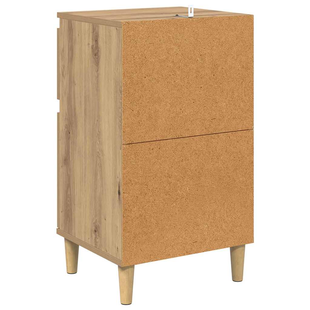 vidaXL Szafka Nocna z szufladą 2 pcs Dąb rzemieślniczy 40 x 35 x 70 cm