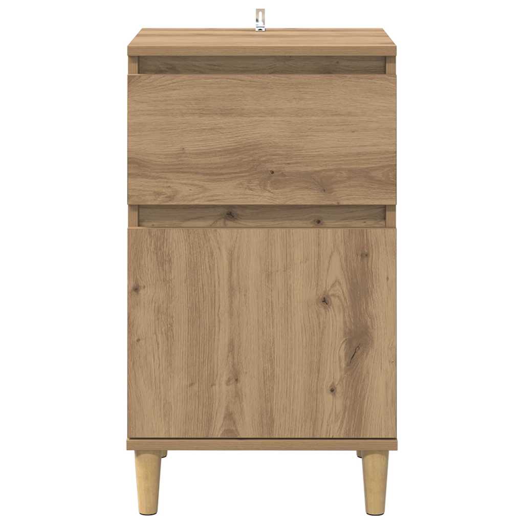 vidaXL Szafka Nocna z szufladą 2 pcs Dąb rzemieślniczy 40 x 35 x 70 cm