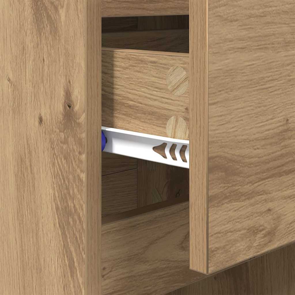 vidaXL Szafka Nocna z szufladą 2 pcs Dąb rzemieślniczy 40 x 35 x 70 cm