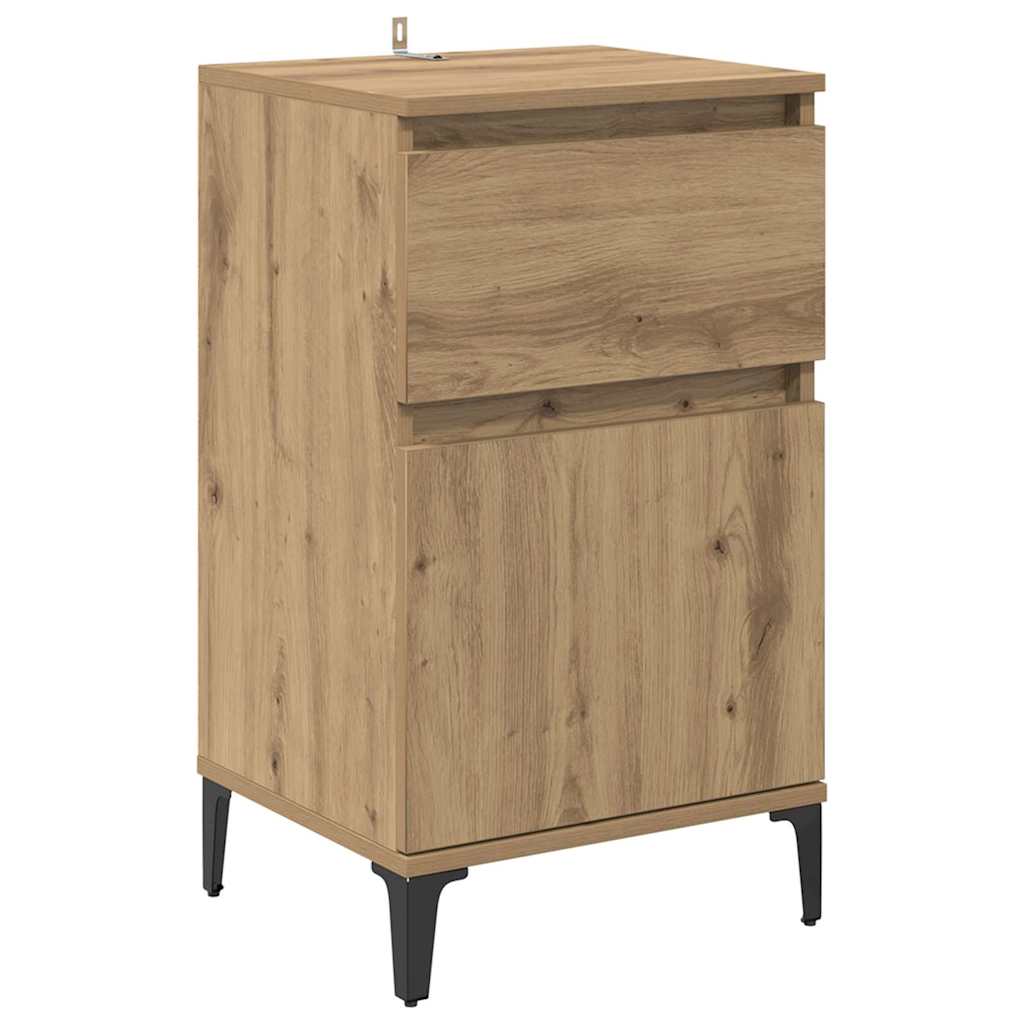vidaXL Szafka Nocna z szufladą 2 pcs Dąb rzemieślniczy 40 x 35 x 70 cm