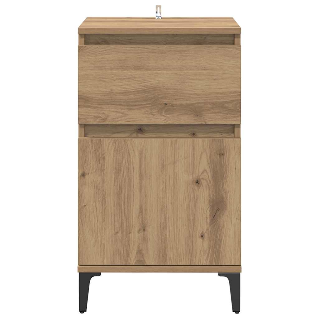 vidaXL Szafka Nocna z szufladą 2 pcs Dąb rzemieślniczy 40 x 35 x 70 cm