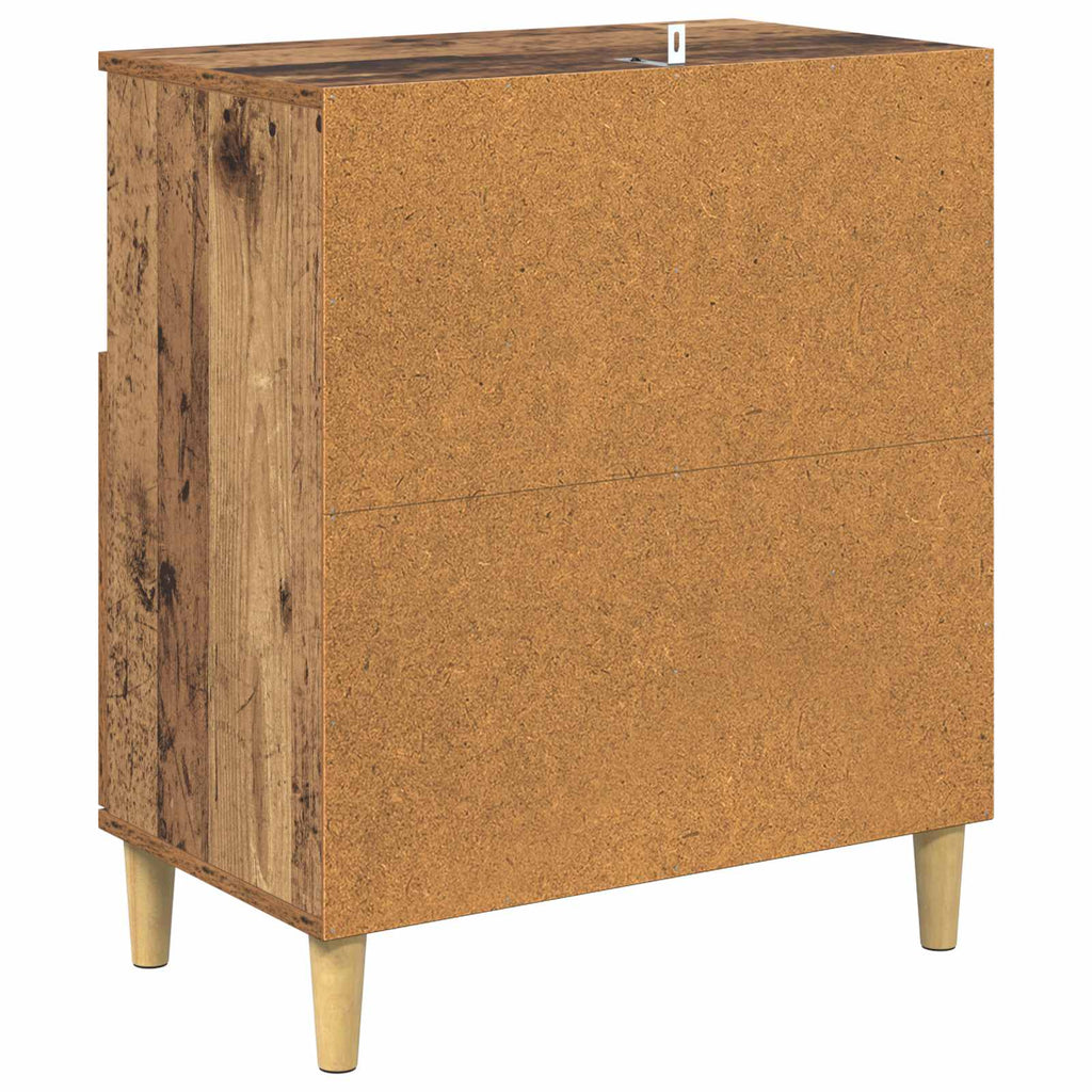 vidaXL Bufet Stare drewno 35 x 60 x 70 cm Materiał drewnopochodny