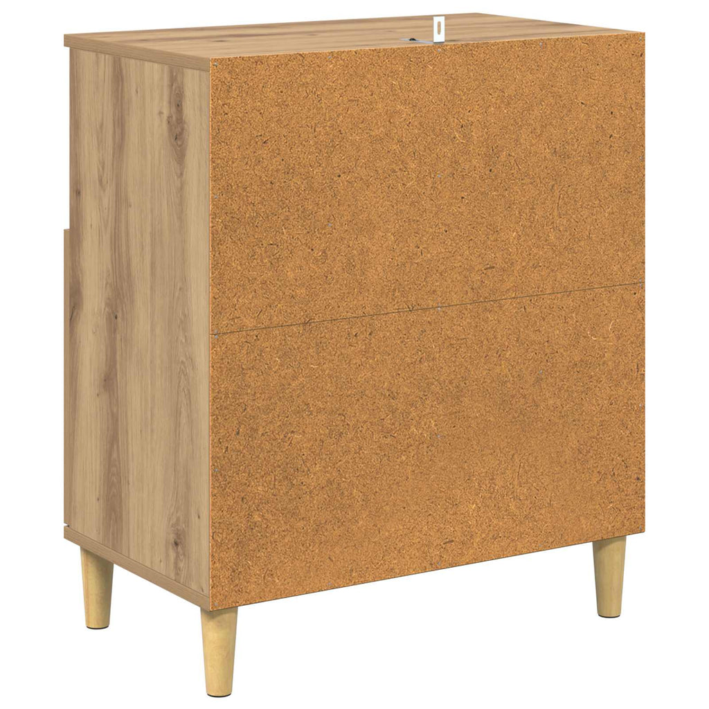 vidaXL Bufet dąb artisan 35 x 60 x 70 cm Materiał drewnopochodny