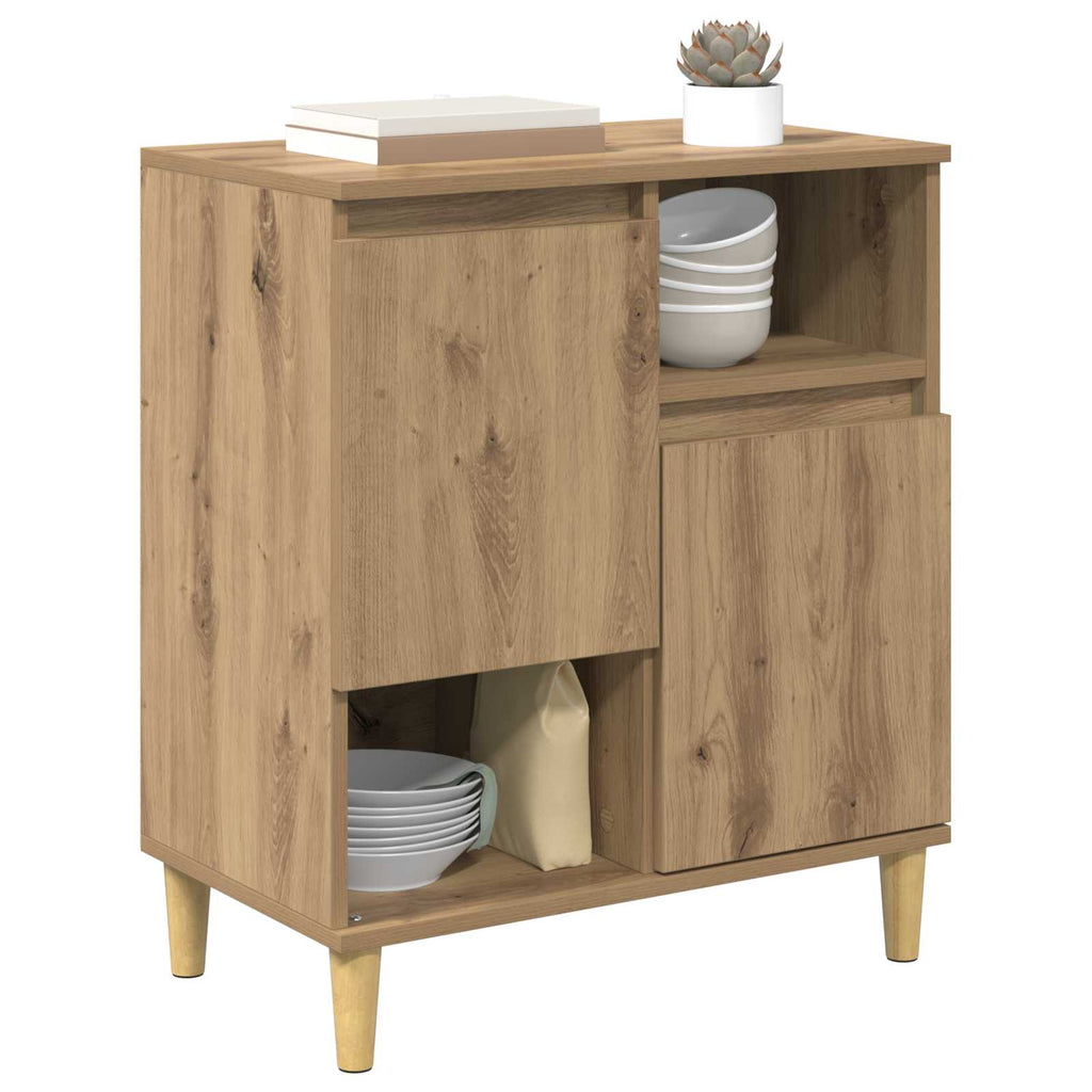 vidaXL Bufet dąb artisan 35 x 60 x 70 cm Materiał drewnopochodny