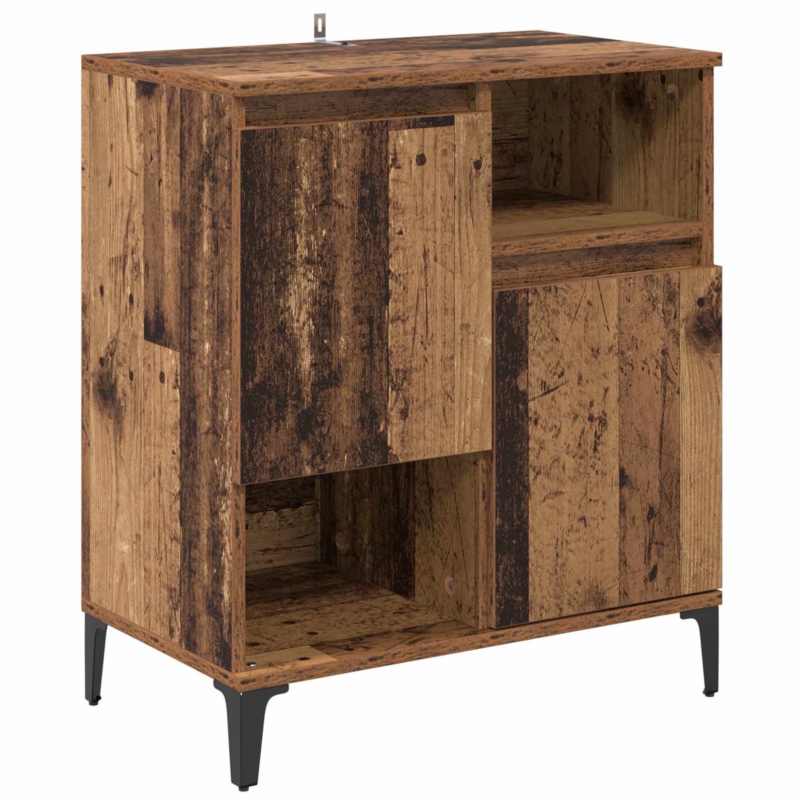 vidaXL Bufet Stare drewno 60 x 35 x 70 cm Materiał drewnopochodny