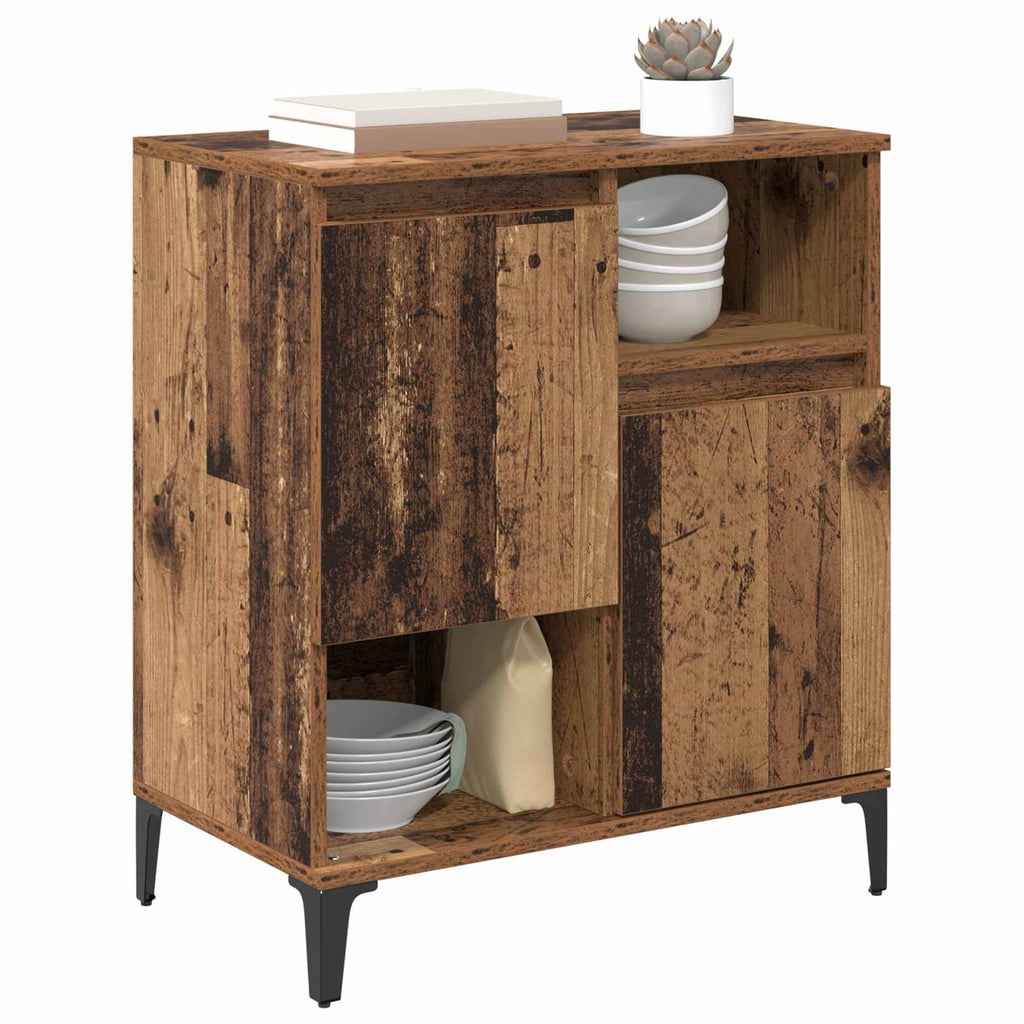 vidaXL Bufet Stare drewno 60 x 35 x 70 cm Materiał drewnopochodny