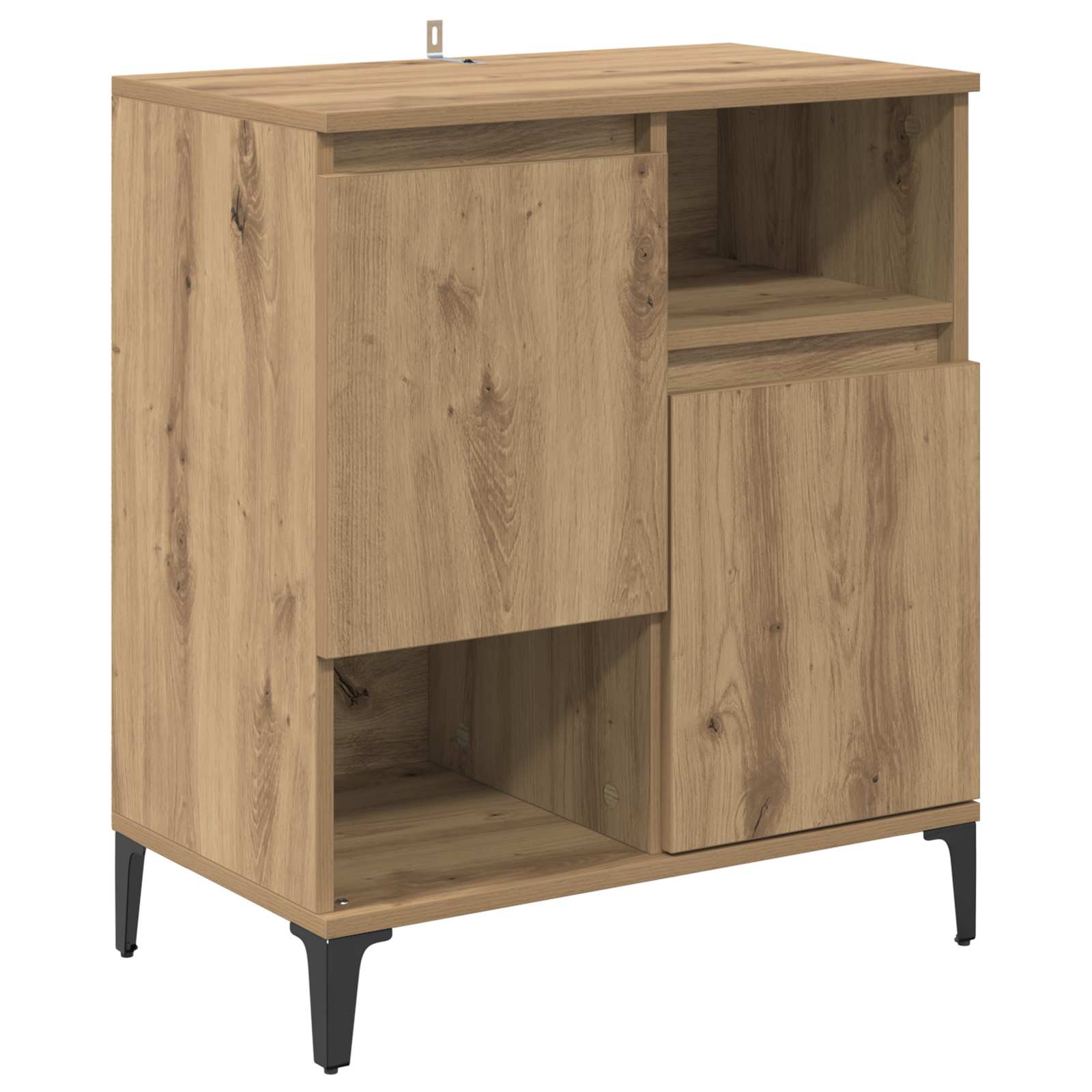 vidaXL Bufet Dąb rzemieślniczy 60 x 35 x 70 cm Materiał drewnopochodny