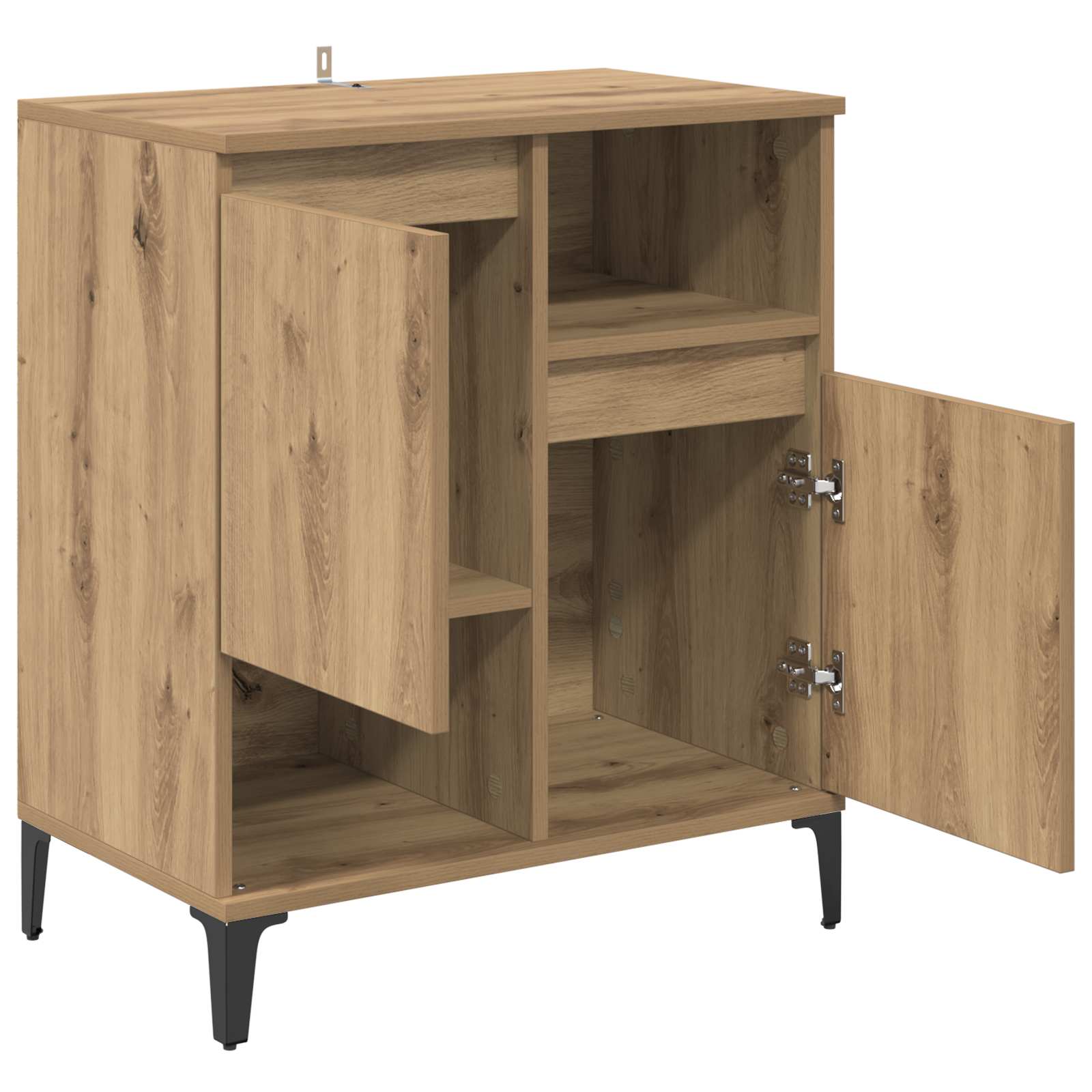 vidaXL Bufet Dąb rzemieślniczy 60 x 35 x 70 cm Materiał drewnopochodny