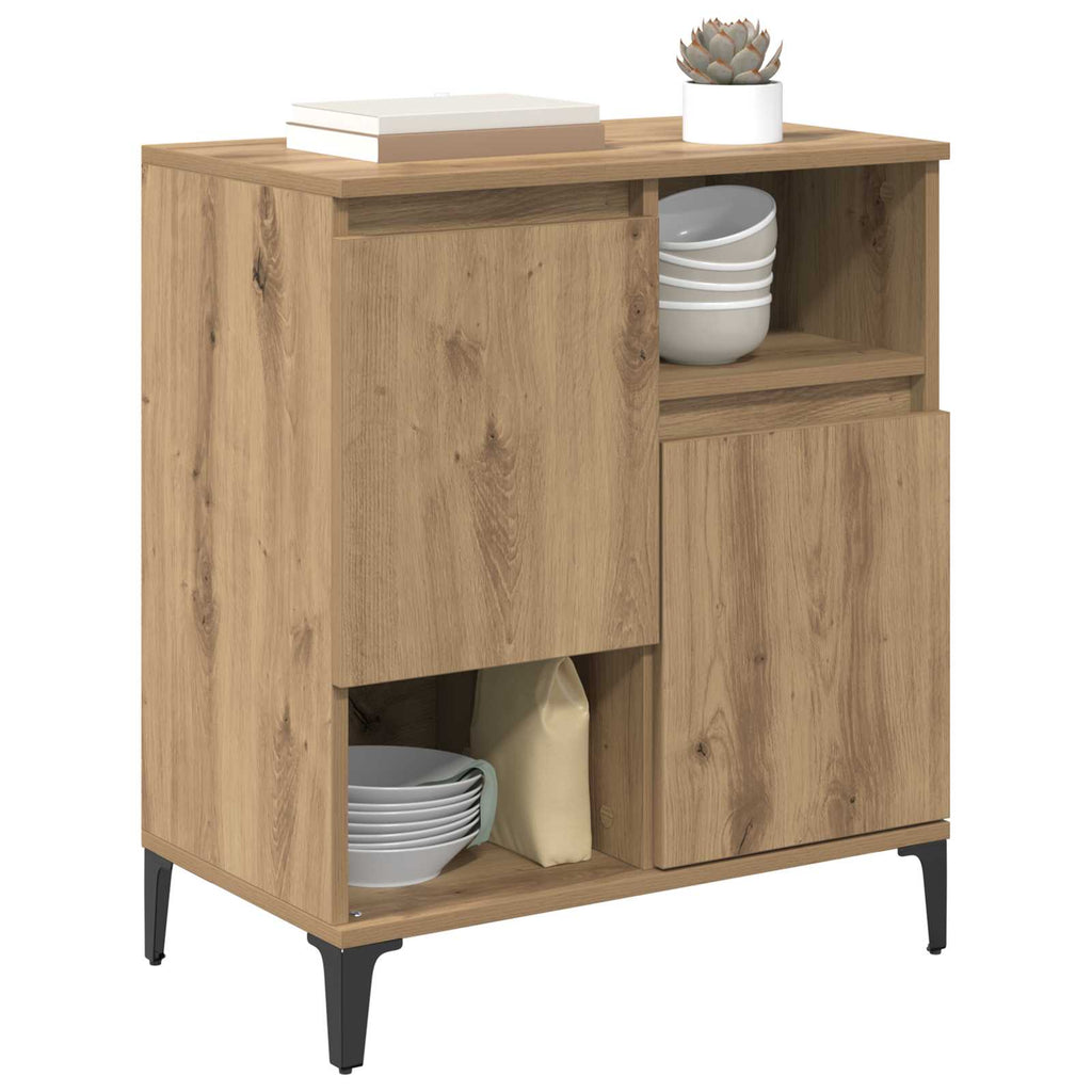 vidaXL Bufet Dąb rzemieślniczy 60 x 35 x 70 cm Materiał drewnopochodny