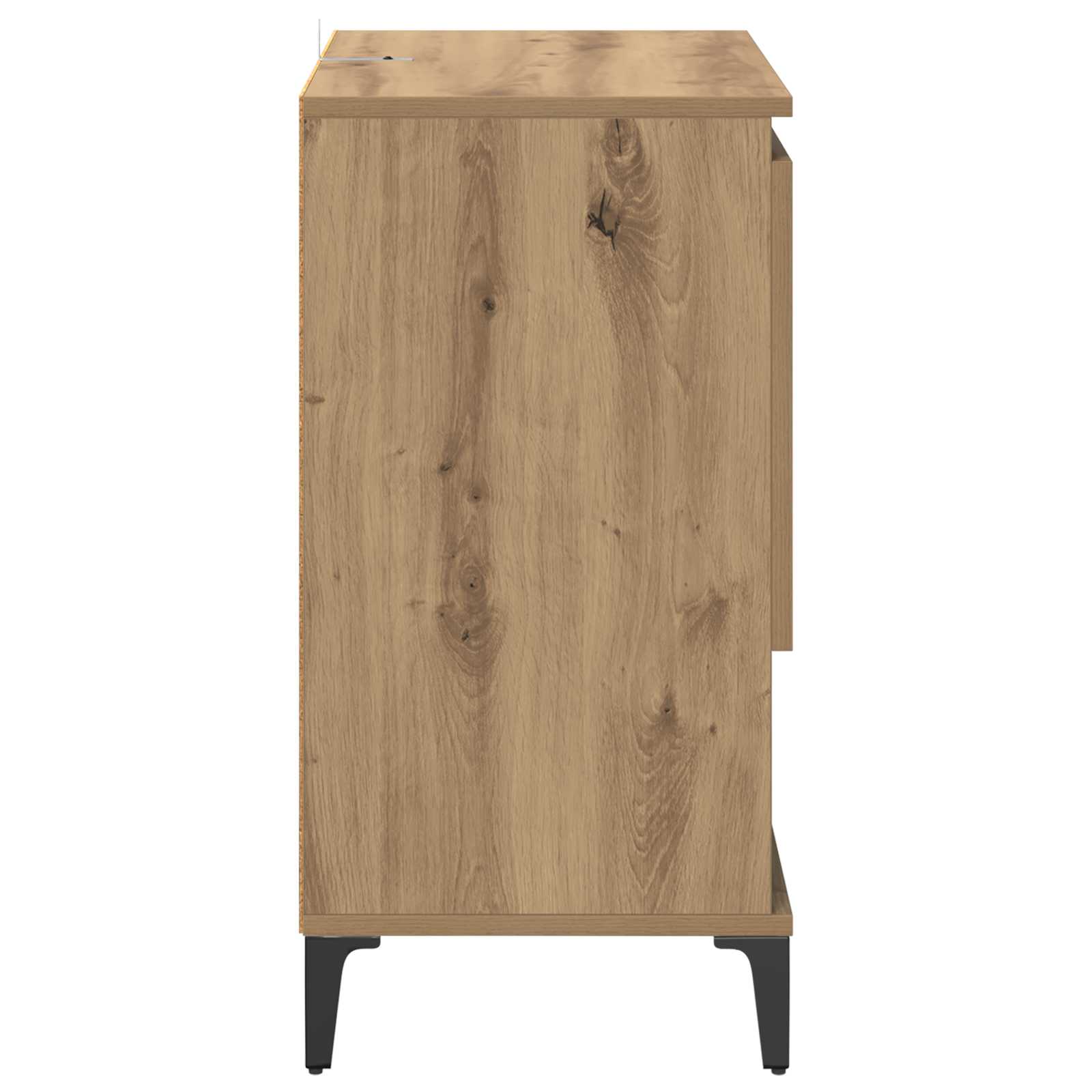 vidaXL Bufet Dąb rzemieślniczy 60 x 35 x 70 cm Materiał drewnopochodny