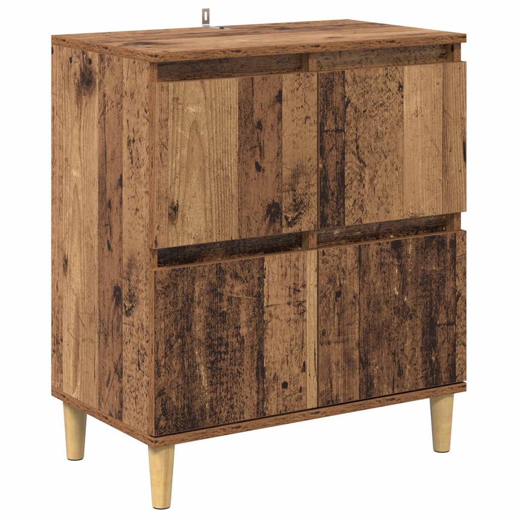 vidaXL Bufet Stare drewno 60 x 35 x 70 cm Materiał drewnopochodny