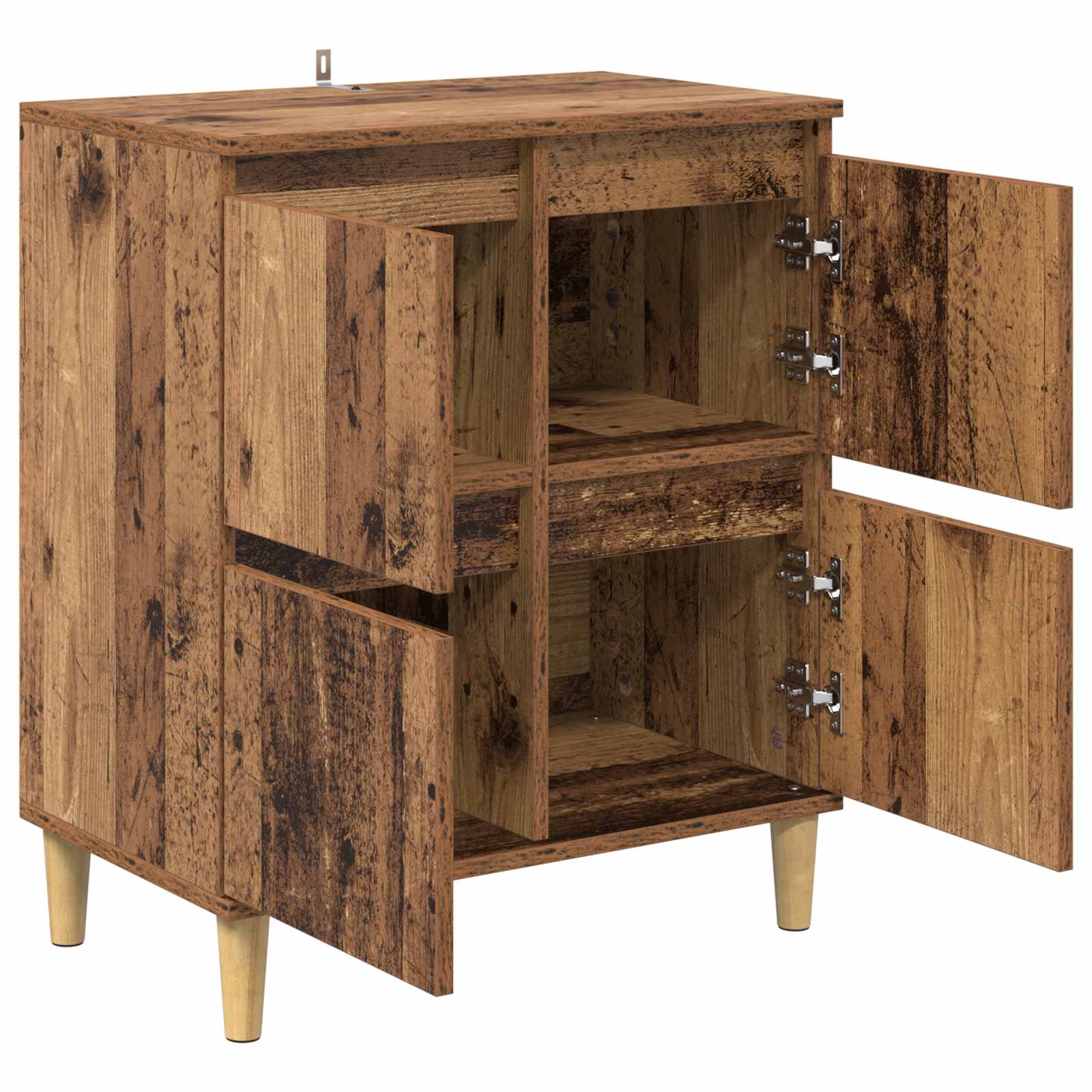vidaXL Bufet Stare drewno 60 x 35 x 70 cm Materiał drewnopochodny