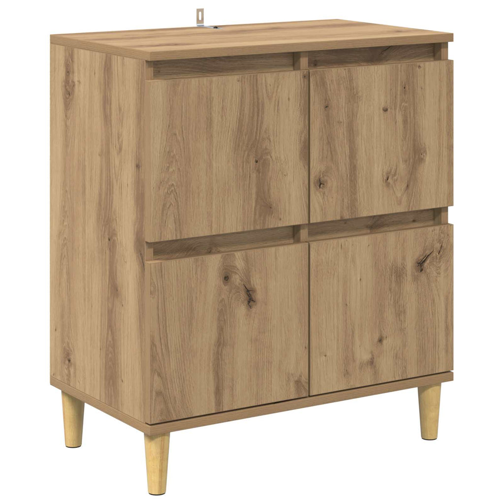 vidaXL Bufet Dąb rzemieślniczy 60 x 35 x 70 cm Materiał drewnopochodny