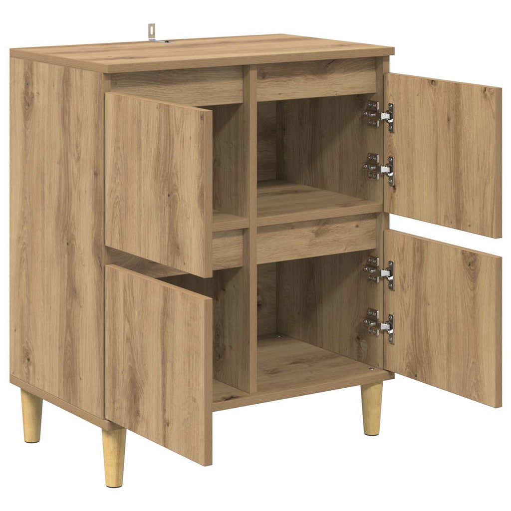vidaXL Bufet Dąb rzemieślniczy 60 x 35 x 70 cm Materiał drewnopochodny