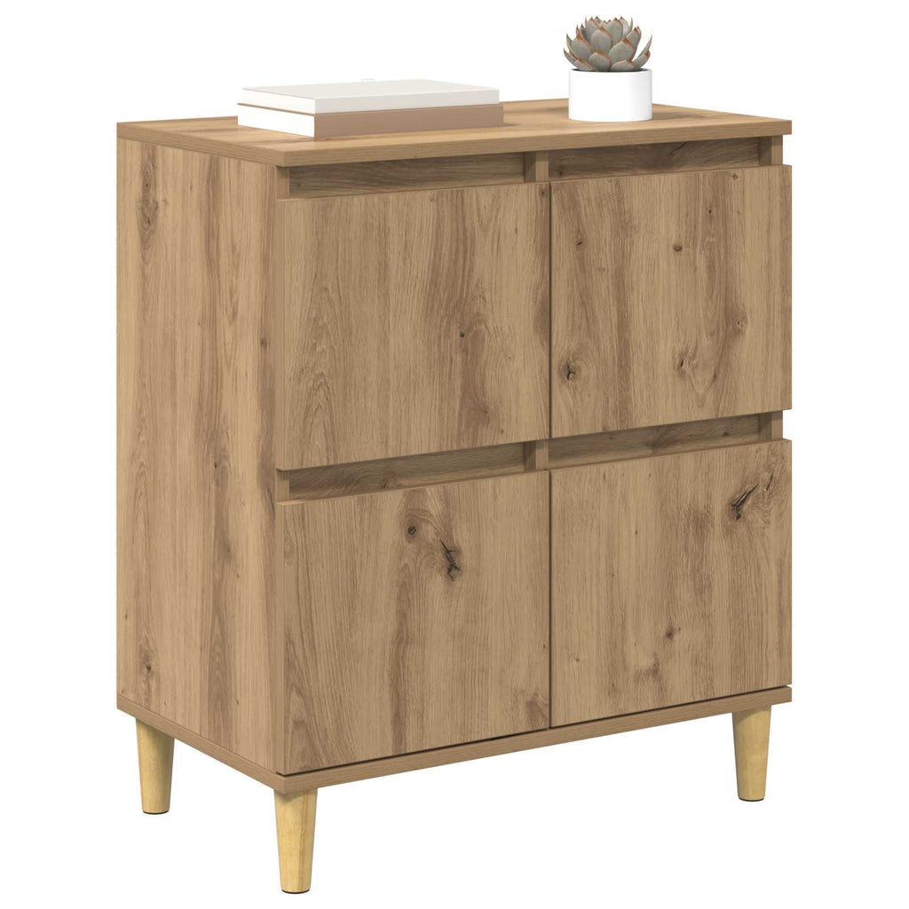 vidaXL Bufet Dąb rzemieślniczy 60 x 35 x 70 cm Materiał drewnopochodny