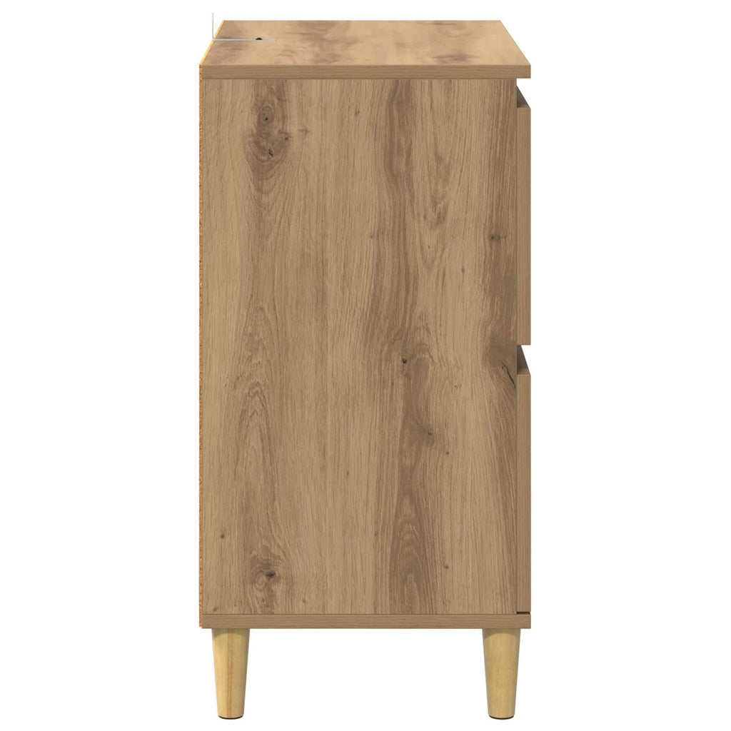 vidaXL Bufet Dąb rzemieślniczy 60 x 35 x 70 cm Materiał drewnopochodny