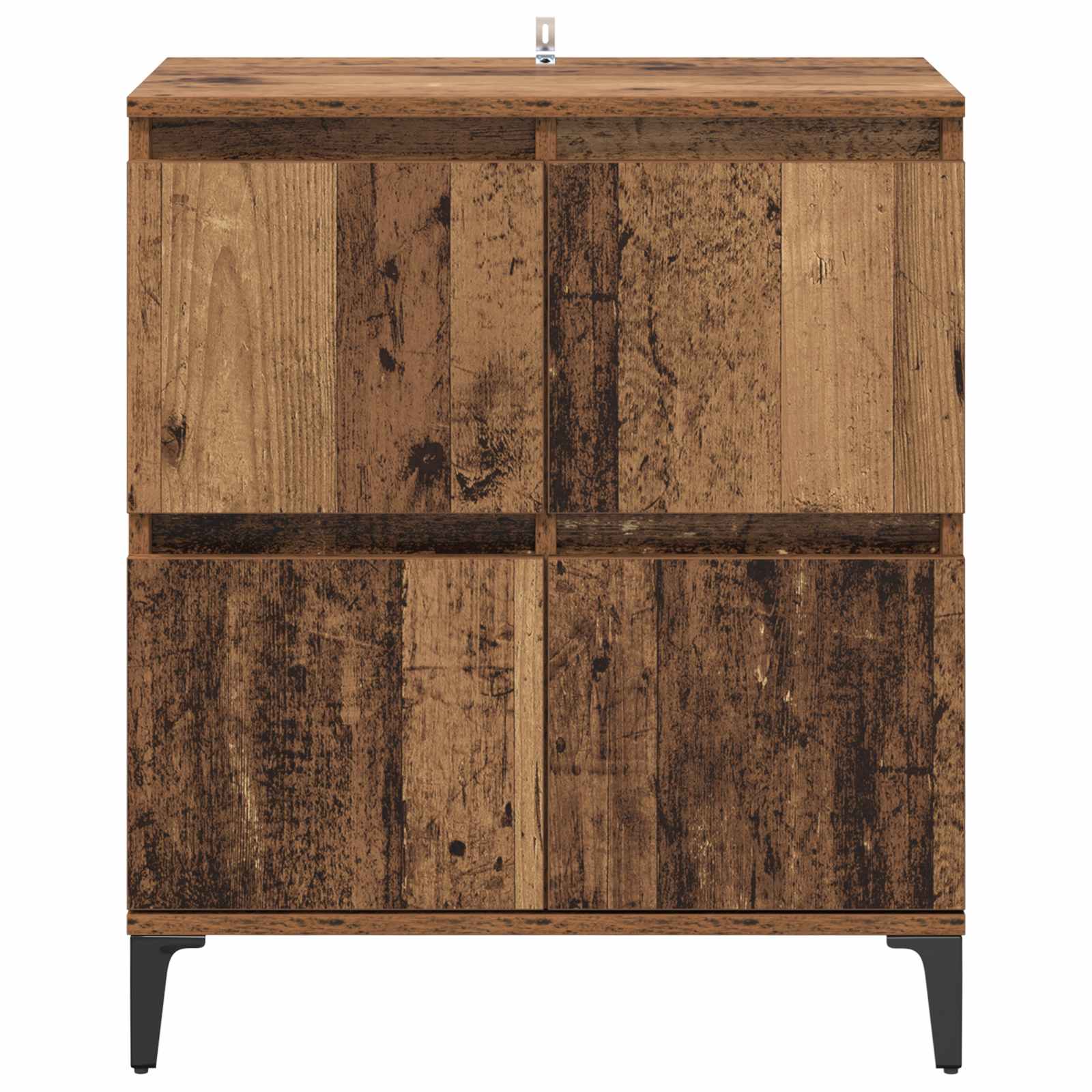 vidaXL Bufet Stare drewno 60 x 35 x 70 cm Drewno inżynieryjne i żelazo