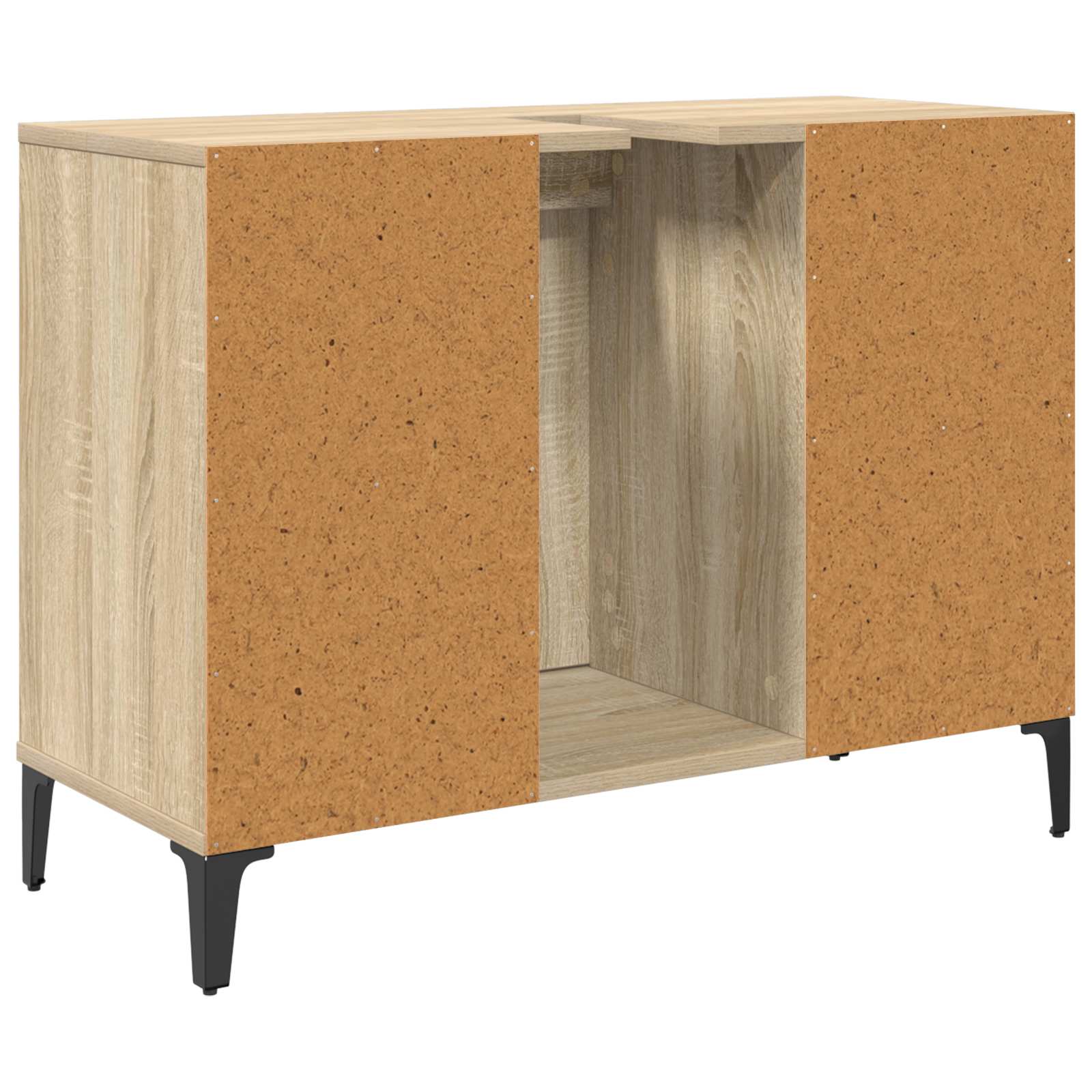 vidaXL Szafka umywalkowa z półką z drzwiami Dąb Sonoma 80 x 33 x 60 cm