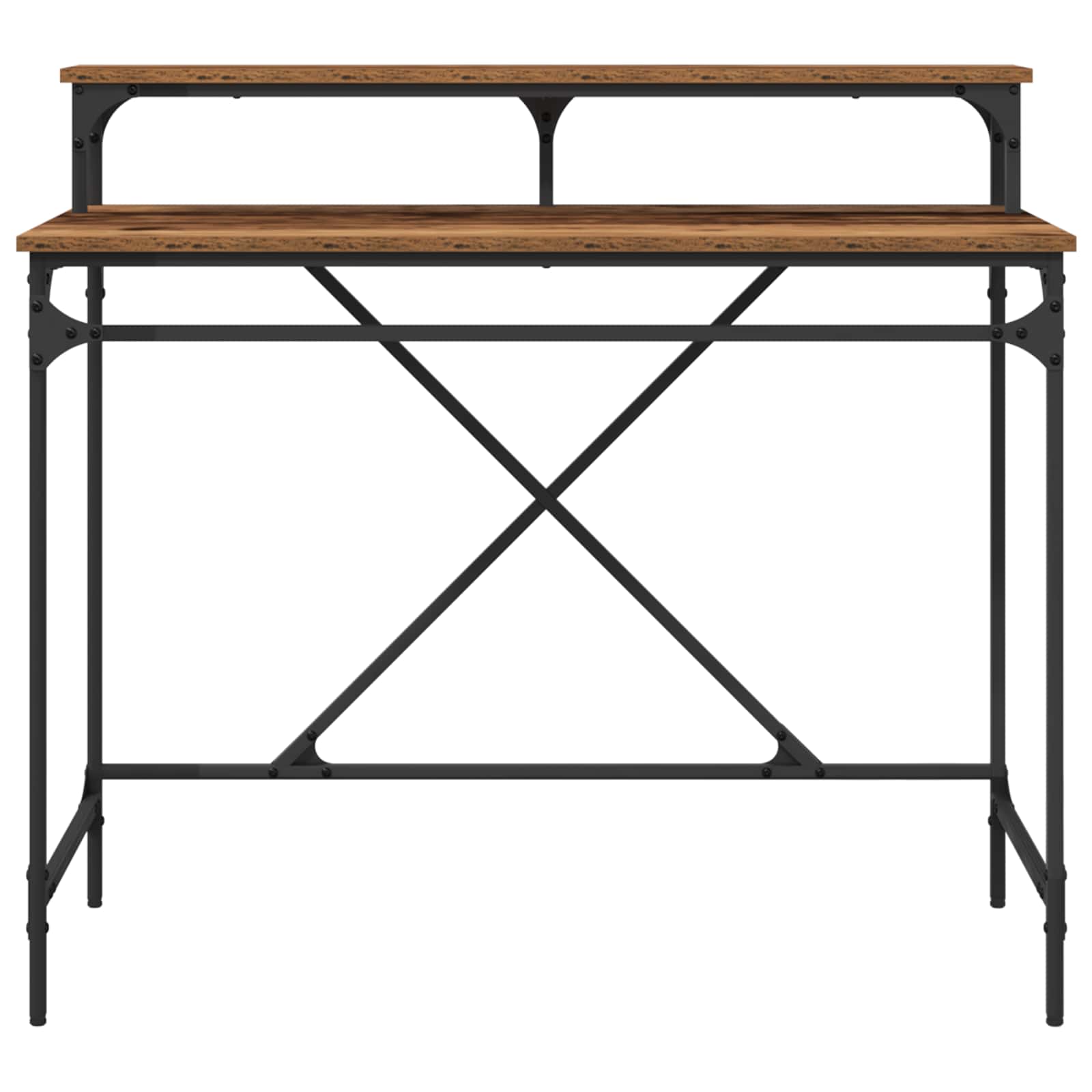vidaXL Biurko Stare drewno 100 x 50 x 90 cm Materiał drewnopochodny