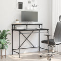vidaXL Biurko Czarny Dąb 100 x 50 x 90 cm Materiał drewnopochodny