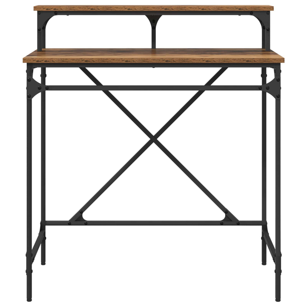 vidaXL Biurko Stare drewno 80 x 50 x 90 cm Materiał drewnopochodny