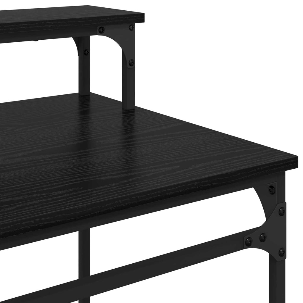 vidaXL Biurko Czarny Dąb 80 x 50 x 90 cm Materiał drewnopochodny