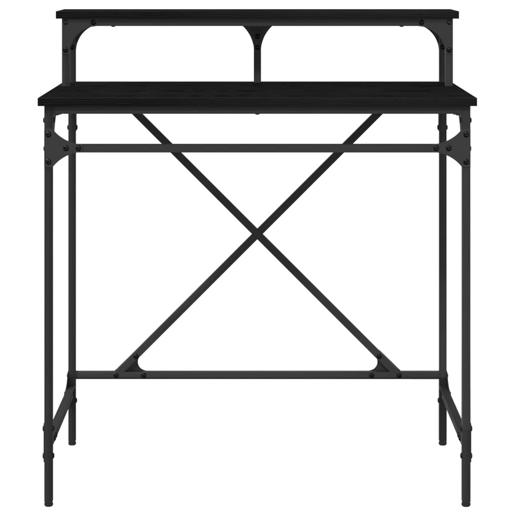 vidaXL Biurko Czarny Dąb 80 x 50 x 90 cm Materiał drewnopochodny