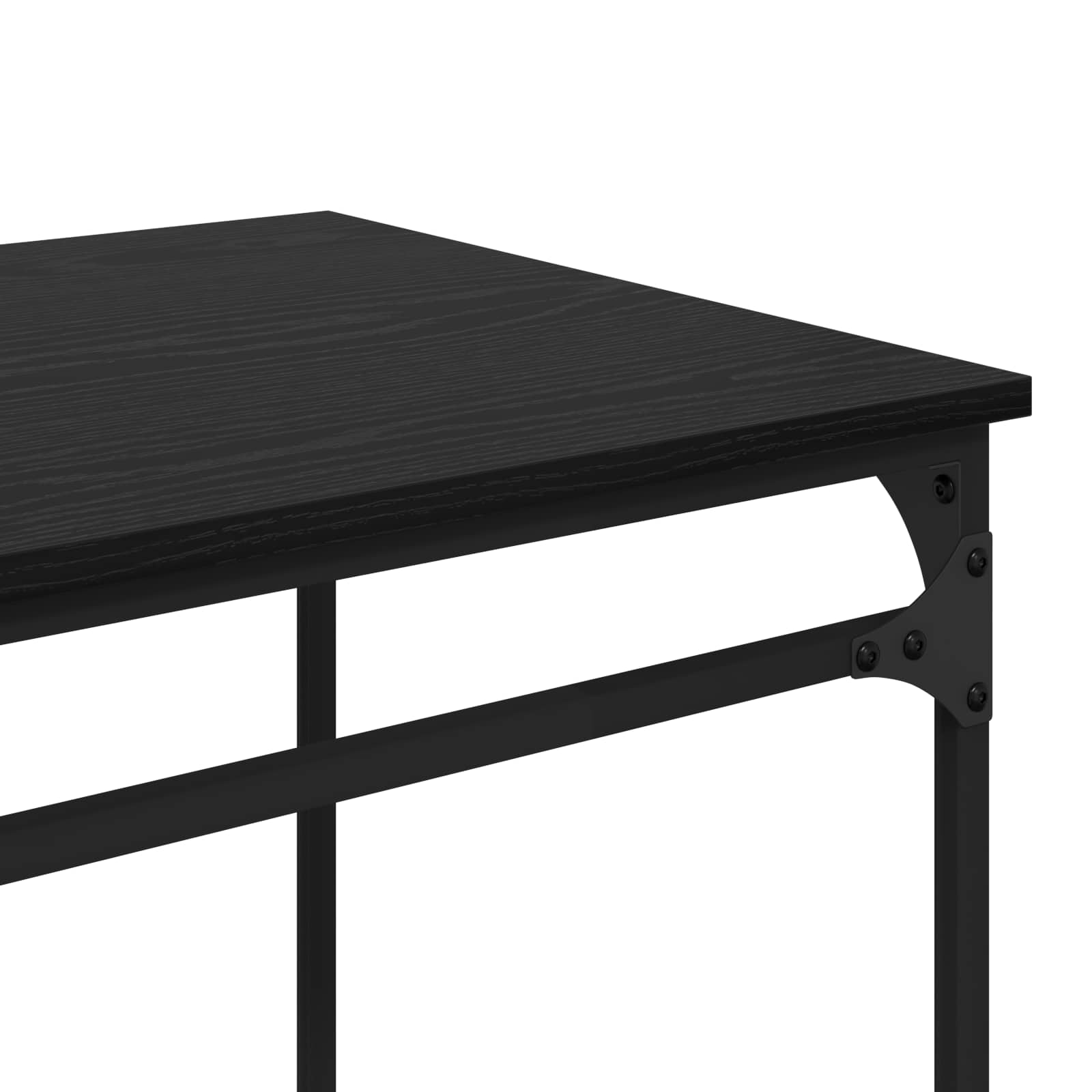 vidaXL Biurko Czarny Dąb 105 x 50 x 90 cm Materiał drewnopochodny