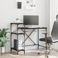 vidaXL Biurko Czarny Dąb 105 x 50 x 90 cm Materiał drewnopochodny