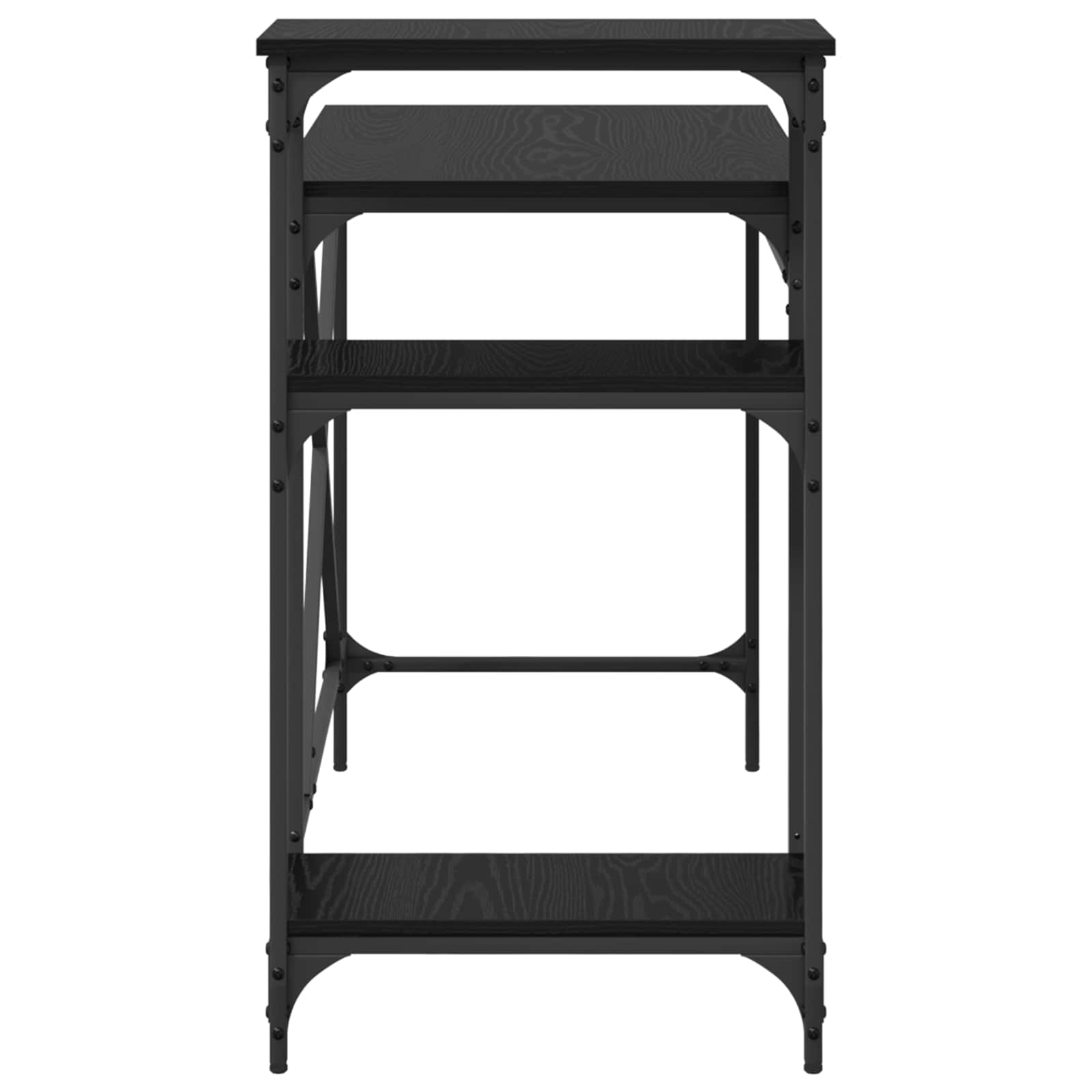 vidaXL Biurko Czarny Dąb 105 x 50 x 90 cm Materiał drewnopochodny