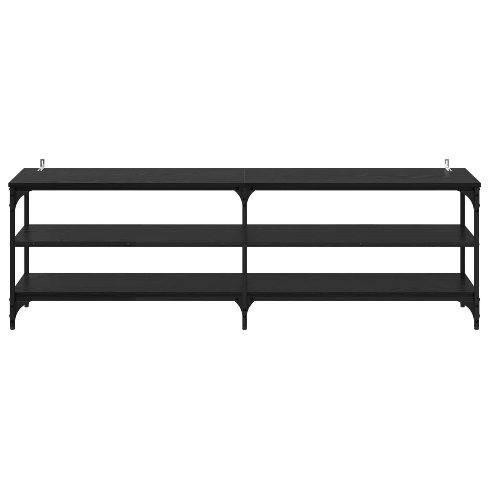 vidaXL Szafka pod telewizor Czarny Dąb 160 x 30 x 50 cm