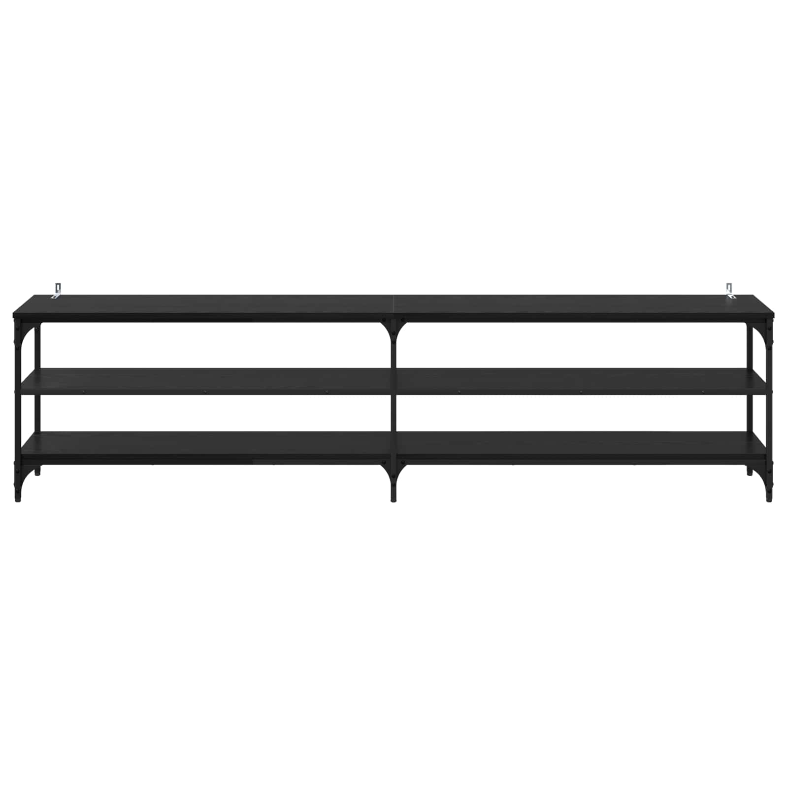 vidaXL Szafka pod telewizor Czarny Dąb 200 x 30 x 50 cm