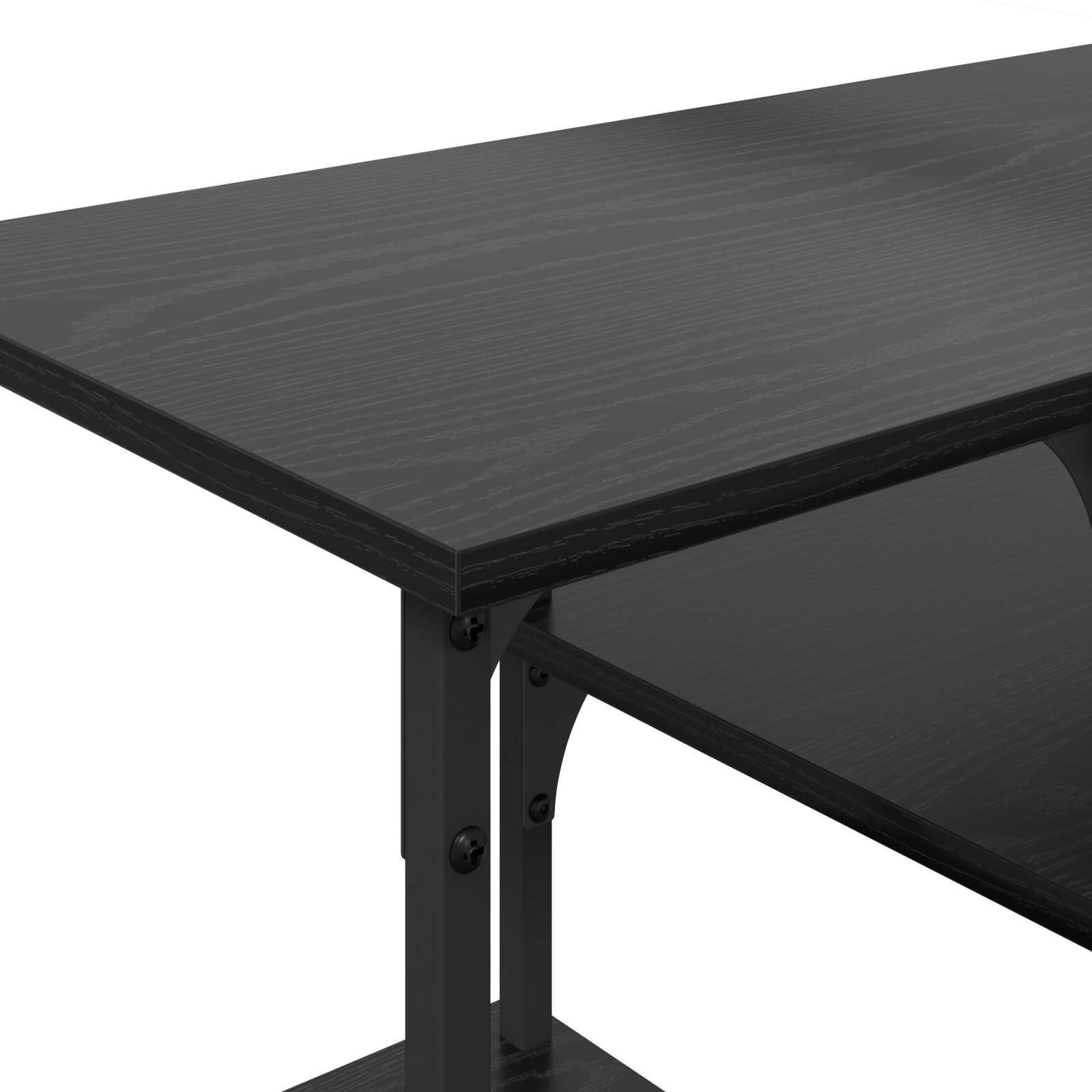 vidaXL Szafka pod telewizor Czarny Dąb 102 x 35 x 45,5 cm