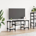 vidaXL Szafka pod telewizor Czarny Dąb 102 x 35 x 45,5 cm