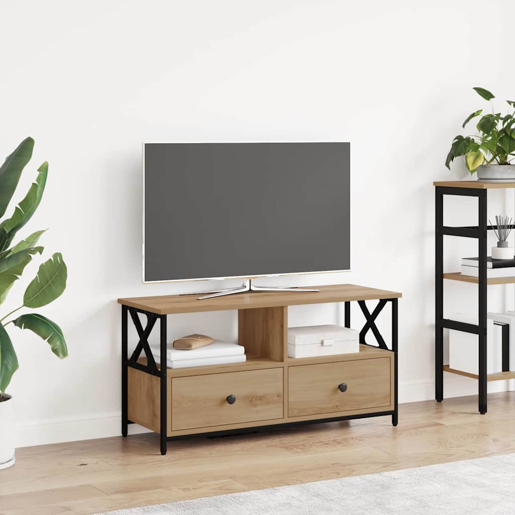vidaXL Szafka pod telewizor Dąb rzemieślniczy 90 x 33 x 45 cm