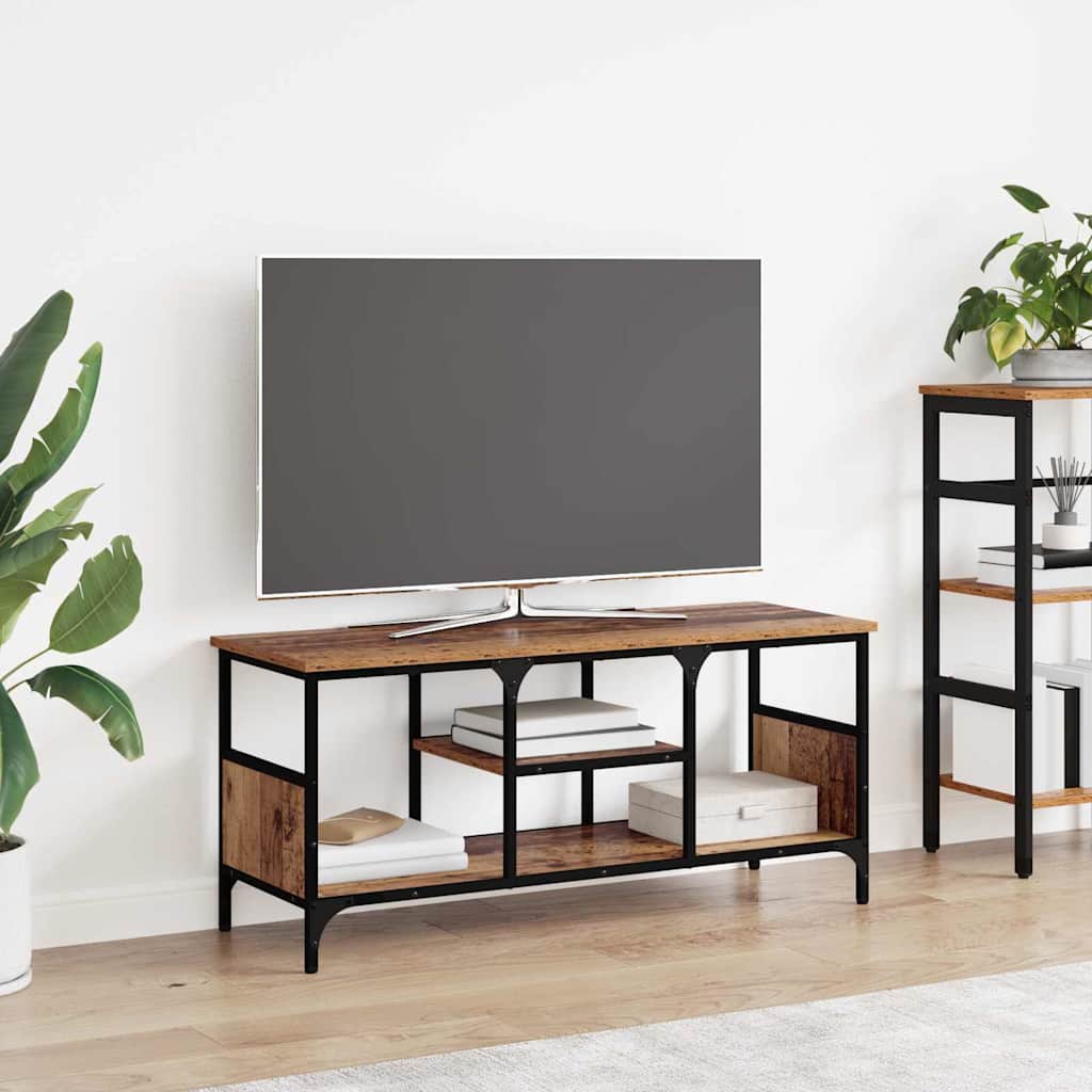 vidaXL Szafka pod telewizor Stare drewno 100 x 35 x 45 cm