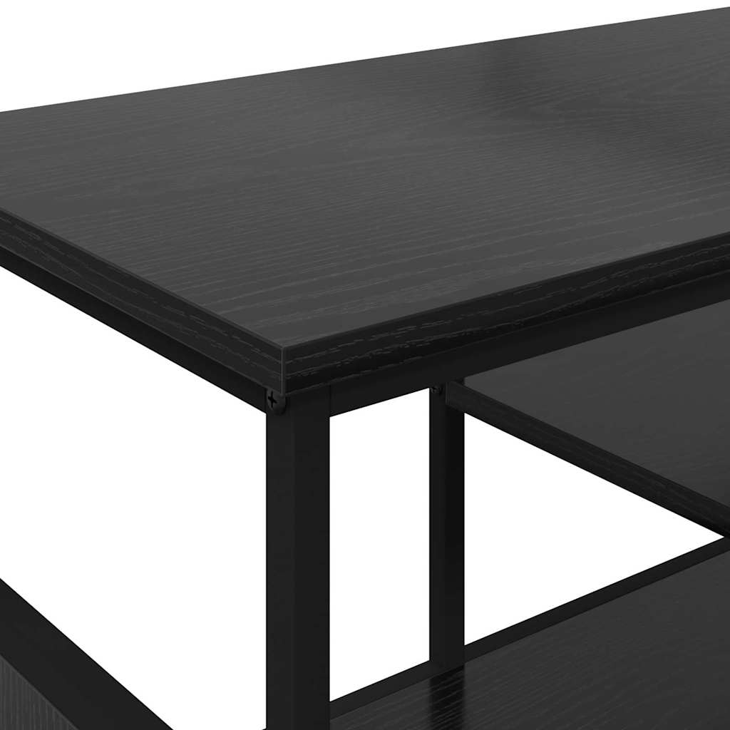 vidaXL Szafka pod telewizor Czarny Dąb 100 x 35 x 45 cm