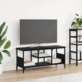 vidaXL Szafka pod telewizor Czarny Dąb 100 x 35 x 45 cm