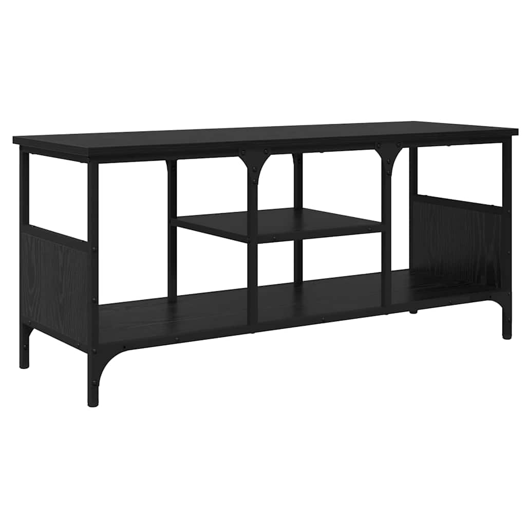 vidaXL Szafka pod telewizor Czarny Dąb 100 x 35 x 45 cm