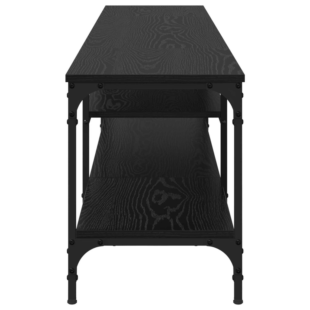 vidaXL Szafka pod telewizor Czarny Dąb 201 x 35 x 45 cm