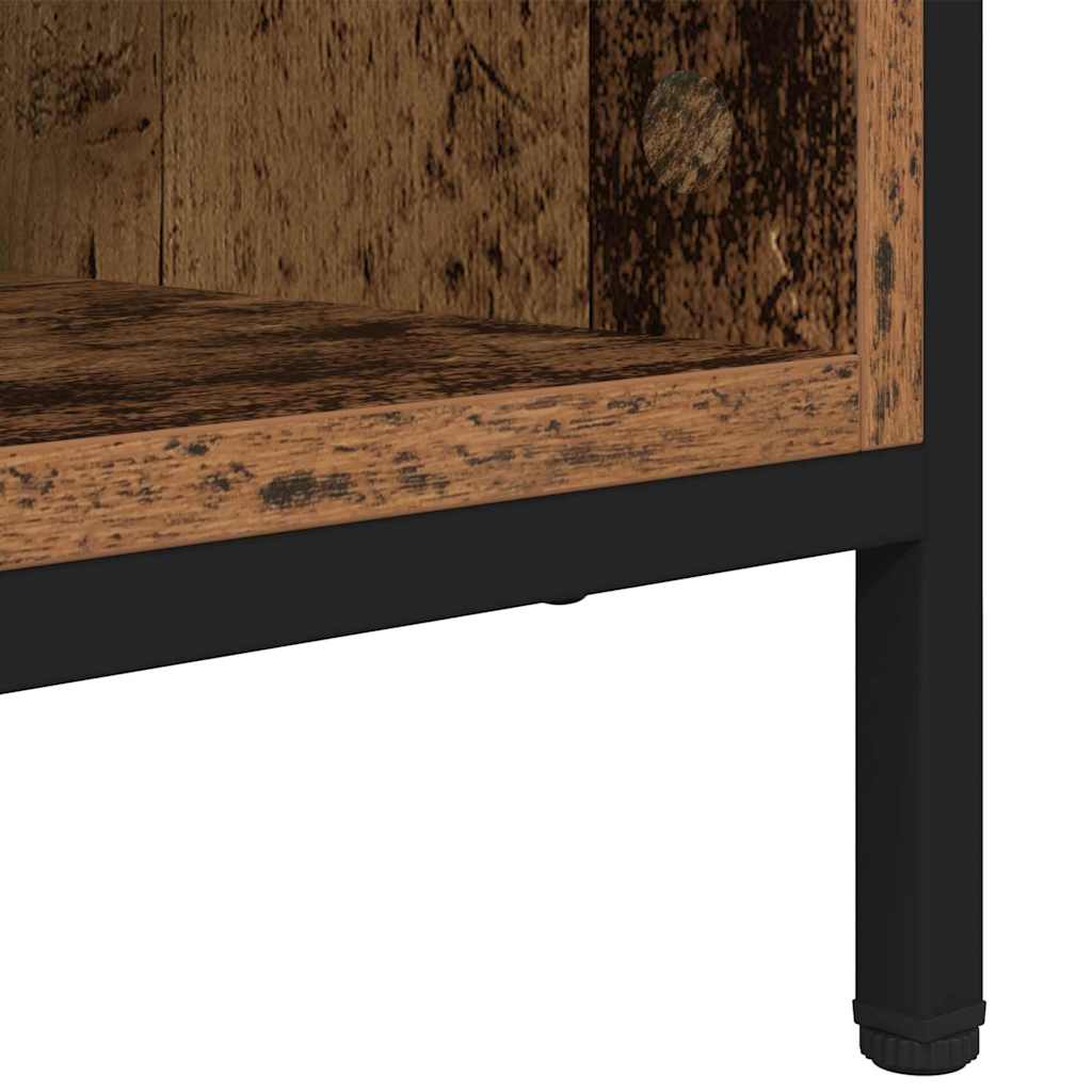 vidaXL Szafka na buty z półką Stare drewno 131 x 35 x 50 cm