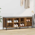 vidaXL Szafka na buty z półką Stare drewno 131 x 35 x 50 cm