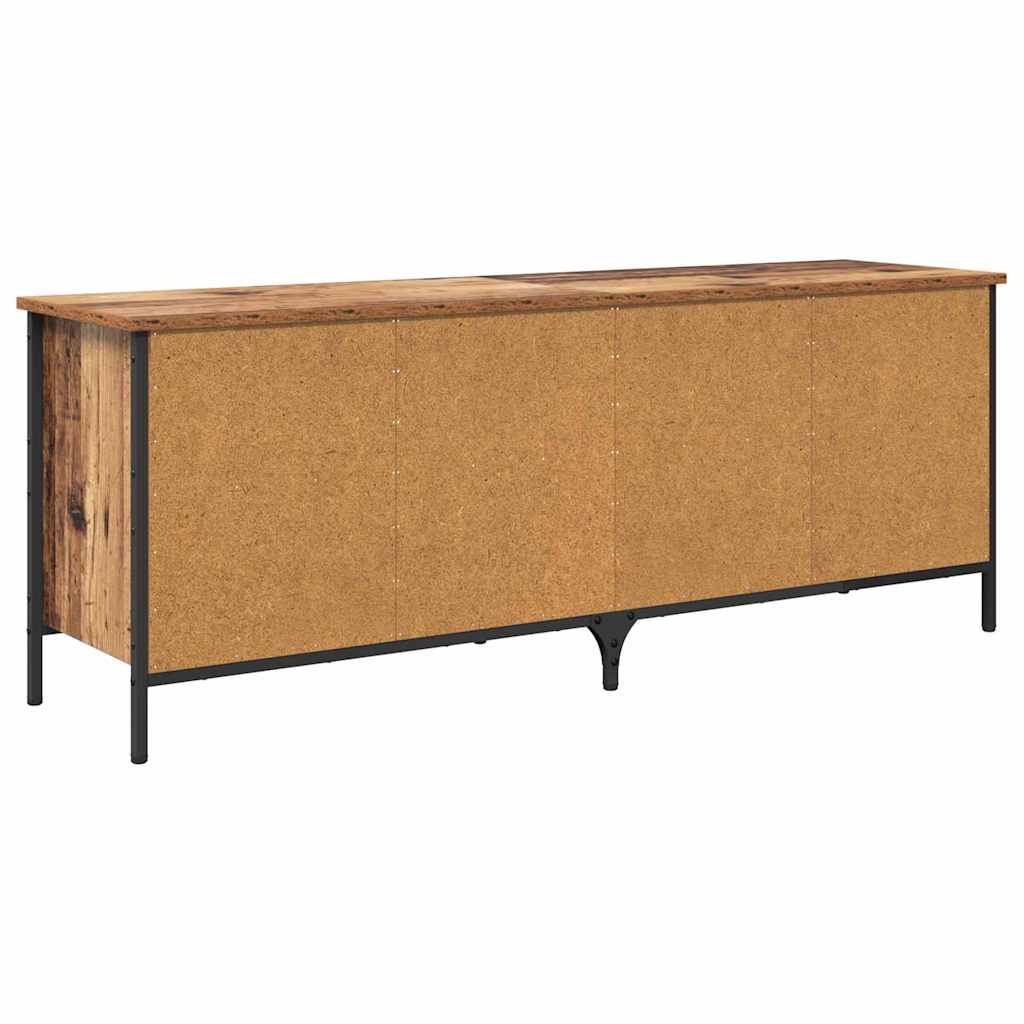 vidaXL Szafka na buty z półką Stare drewno 131 x 35 x 50 cm