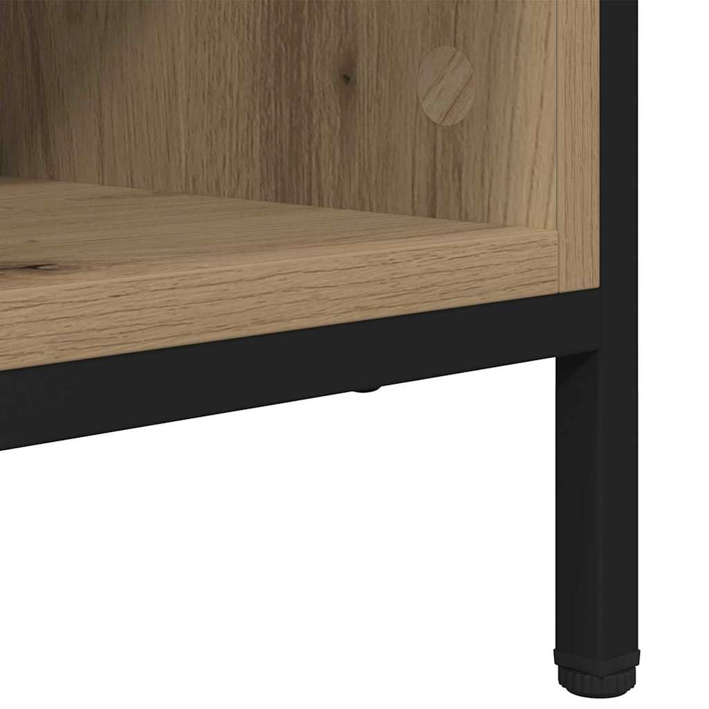 vidaXL Szafka na buty z półką Dąb rzemieślniczy 131 x 35 x 50 cm