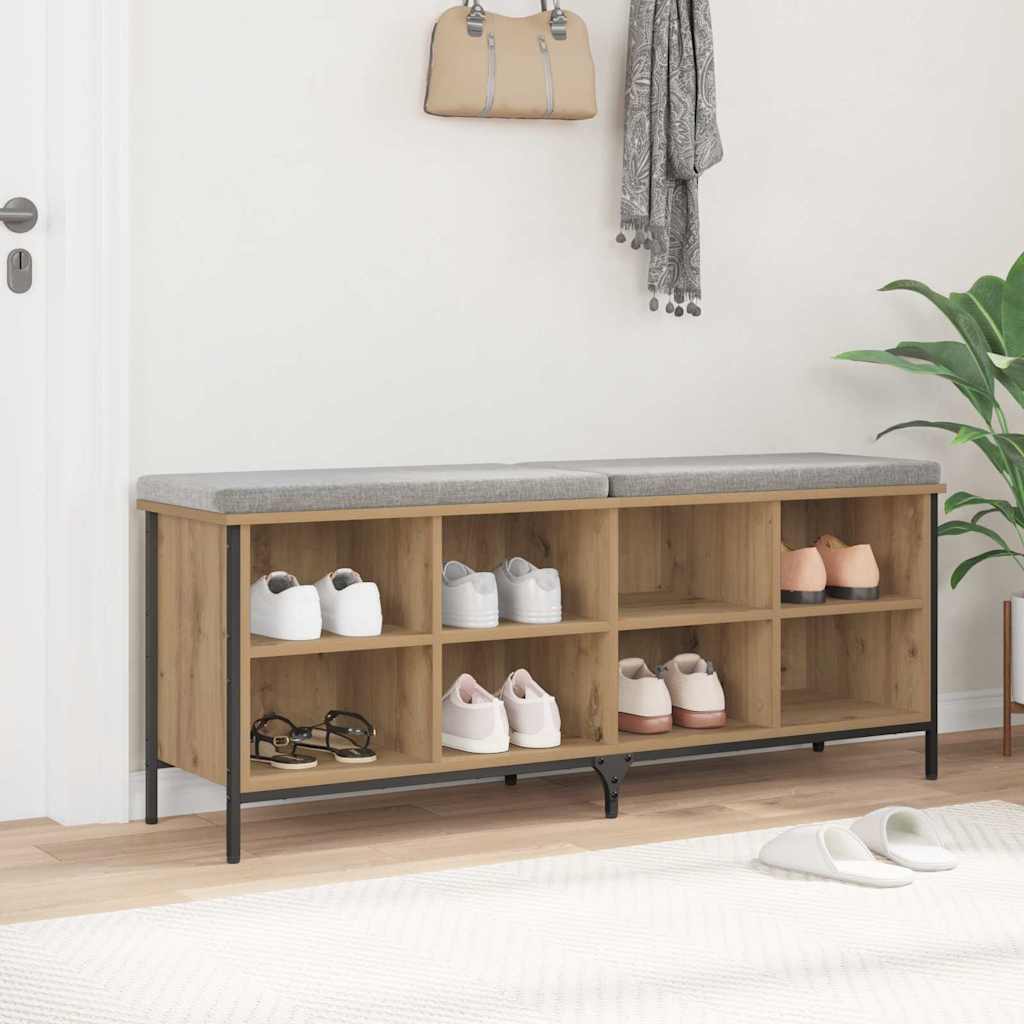 vidaXL Szafka na buty z półką Dąb rzemieślniczy 131 x 35 x 50 cm