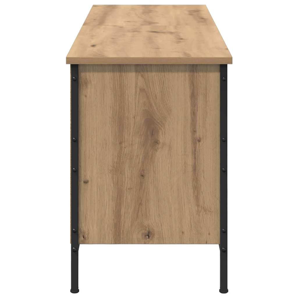 vidaXL Szafka na buty z półką Dąb rzemieślniczy 131 x 35 x 50 cm
