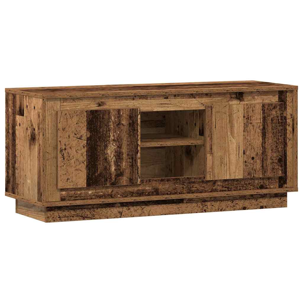 vidaXL Szafka pod telewizor Stare drewno 102 x 35 x 45 cm