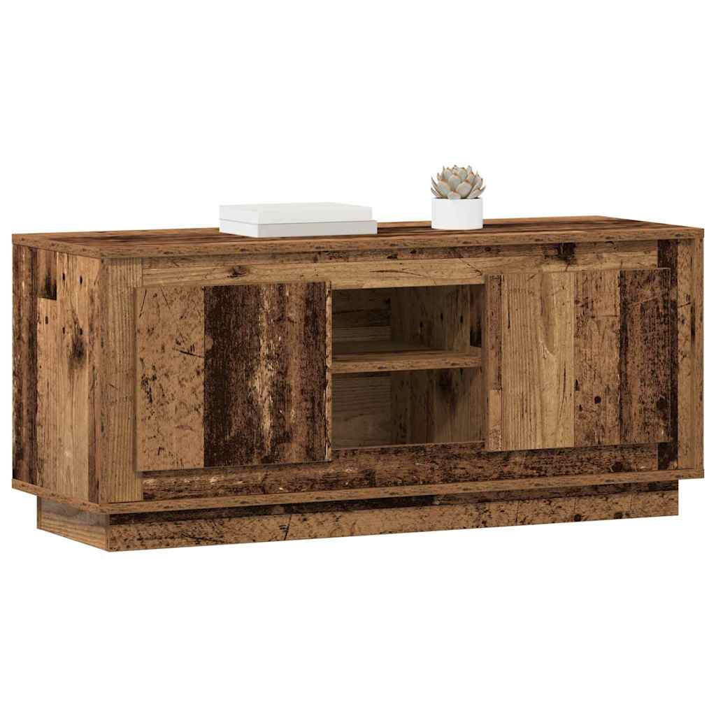 vidaXL Szafka pod telewizor Stare drewno 102 x 35 x 45 cm
