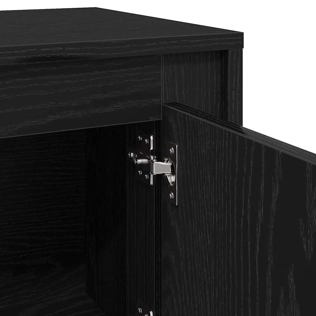 vidaXL Szafka pod telewizor Czarny Dąb 102 x 35 x 45 cm